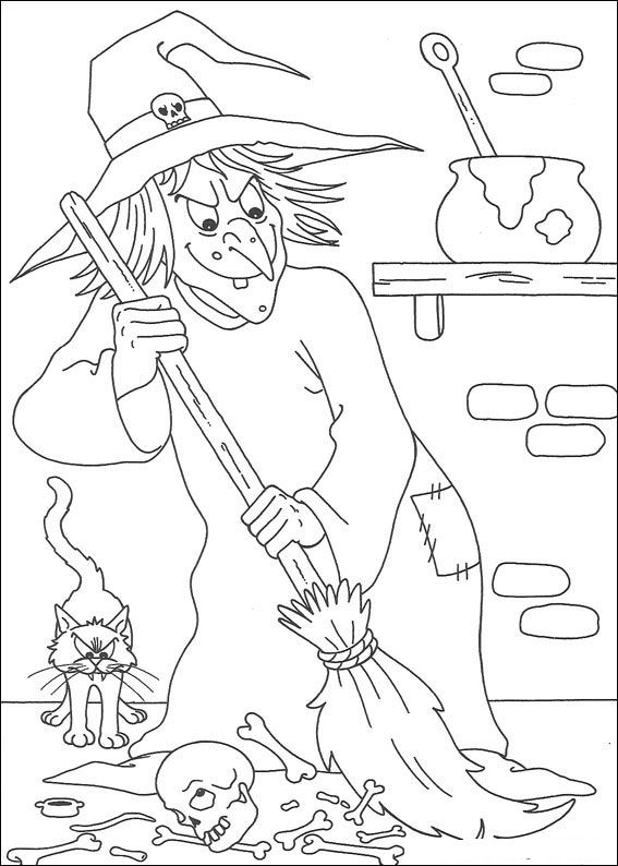 Plansa de colorat cu Halloween 114 18